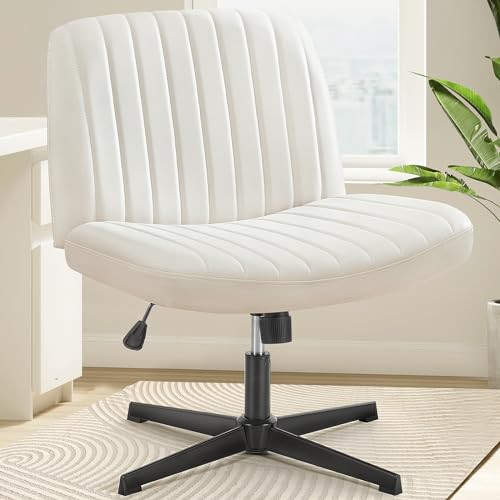OLIXIS Criss Cross Chair, Cross Legged Vanity Chair, Home Office Desk New