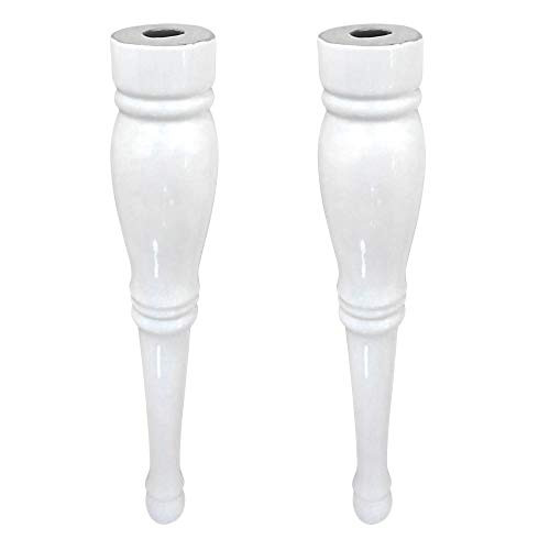 Kingston Brass VPB136P Imperial Ceramic Console Pedestal 2 pcs/Set - White New