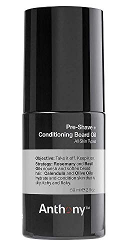 Anthony Pre-Shave and Conditioning Beard Oil, 2 Fl Oz New