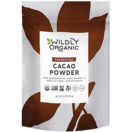Wildly Organic Fermented Cacao Powder 16 Oz, 1 lb Bag New