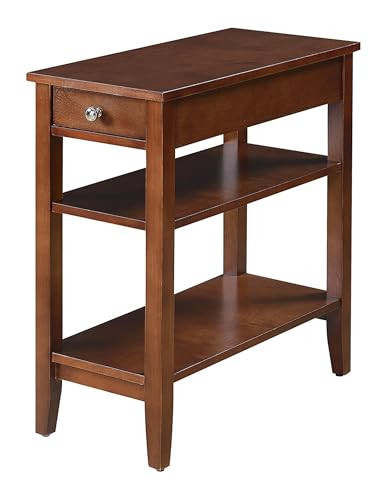 Convenience Concepts American Heritage End Table Drawer 23.5" - Mahogany New