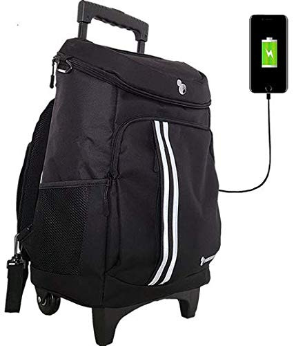 Parks Bag - Leak-Proof Soft Sided Insulated Trolly Cooler Backpack with Wheels New