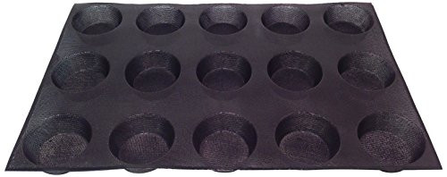 Sasa Demarle SF 01034 Silform Muffin Pan, 15 Cavities, Large, Orange New