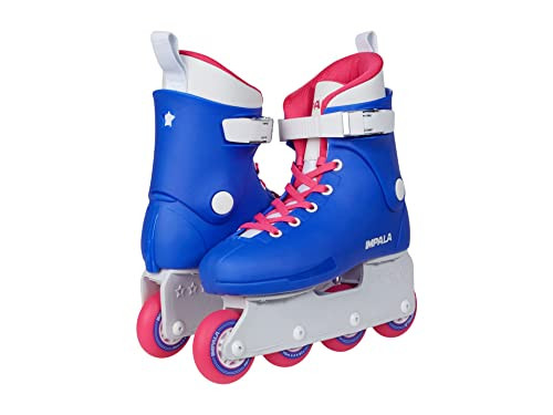 Impala Rollerskates Impala Lightspeed Inline Skate - Blue/Pink 6 M New