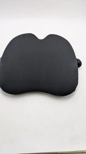 FORARI® Ortho Lumbar Support Pillow Ergonomically Designed Back (Black) New