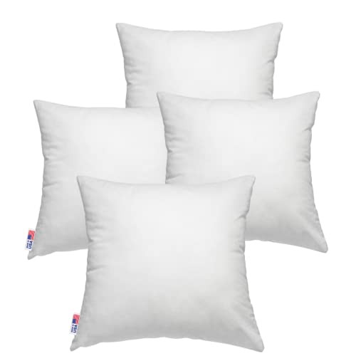 Pal Fabric Pack of 4 Square Pillow Insert for Sham or Decorative Pillow 20x20 New