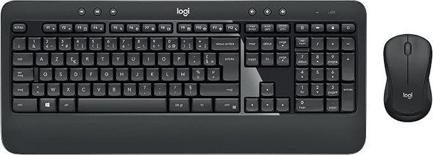 LOGITECH MK540 WIRELESS KEYBOARD MOUSE COMBO AZERTY FRENCH LAYOUT - BLACK
