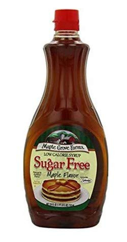 Maple Grove, Maple Flavor Low Calorie Sugar Free Syrup 24 oz. (Pack of 12) New