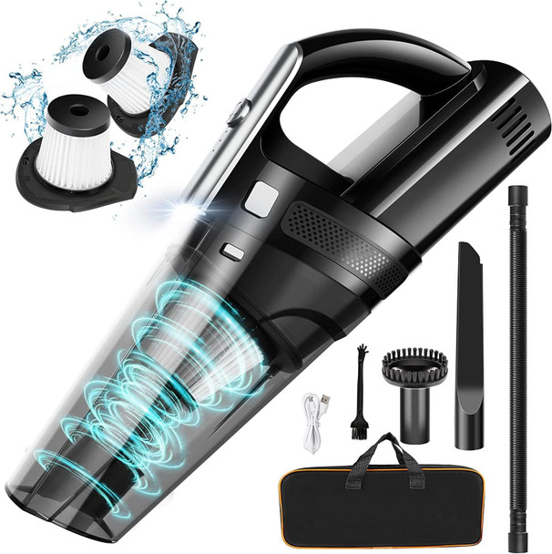 SAKOLD Cordless Handheld Vacuum Cleaner Portable Rechargeable VC008A - BLACK