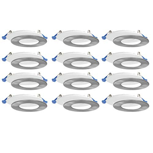 Nadair, 4’’ LED Recessed Ultra Slim Lights, 12-Pack, IC Rated, Dimmable New