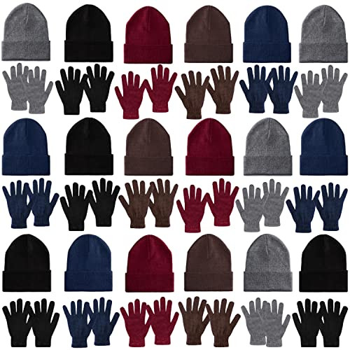 96 Pack Bulk Cold Weather Supplies 48 Winter Gloves 48 Beanies B0BRBSXZ24 New