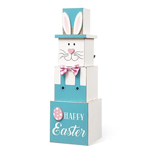 Glitzhome Wooden Double-Sided Easter Porch Decor 24.5" H - B08T6LPFCJ New