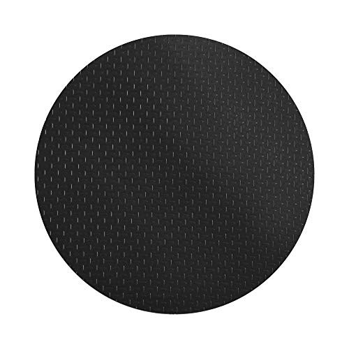 RESILIA ROUND UNDER GRILL MAT DIAMOND PLATE SMALL 27-INCH DIAMETER - BLACK