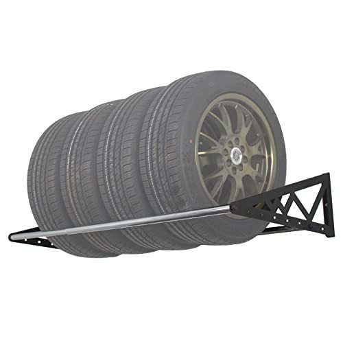 Eagle SafeRacks Wall Mount Tire Rack Garage Adjustable Tire Storage 400 lb Black New