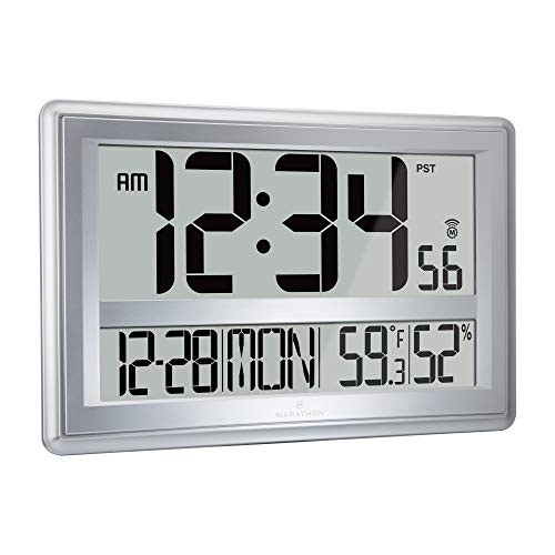 MARATHON Jumbo Atomic Wall Clock with Table Stand New