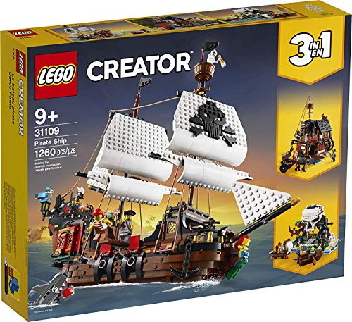 LEGO Creator 3 in 1 Pirate Ship Building Set 31109 - Multicolor New