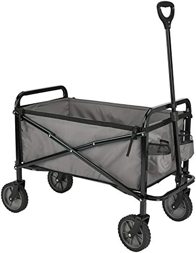 AMAZON BASICS COLLAPSIBLE HEAVY DUTY UTILITY WAGON JC163 - GRAY