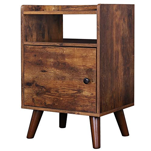 B07XDWC9KG HOOBRO End Table Black New
