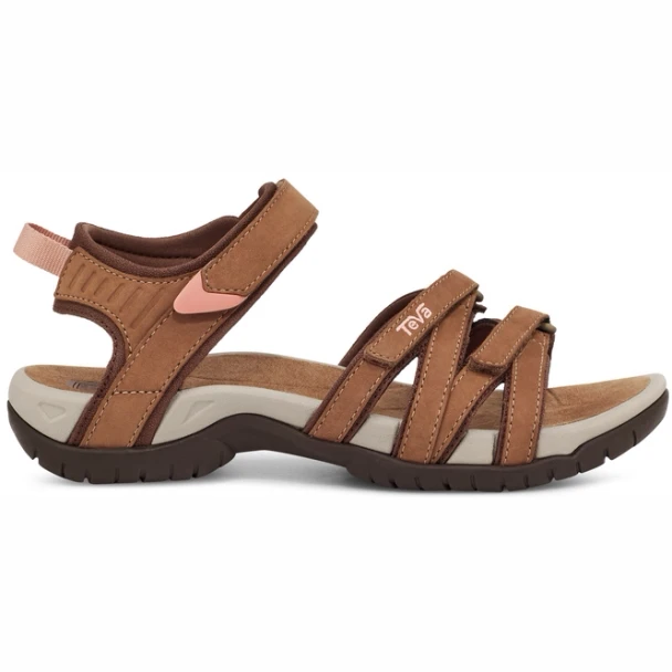 TEVA SANDALS TEVA WOMEN TIRRA - SIZE: WOMEN 7 - LEATHER HONEY BROWN