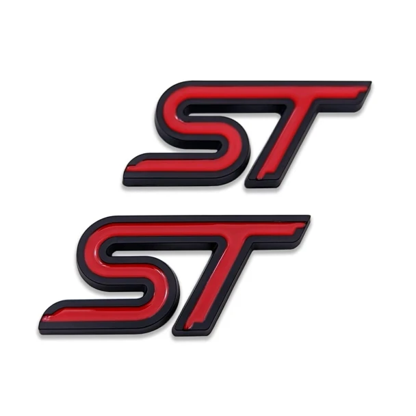 GENERIC METAL ST EMBLEM CAR BADGE RACING SPORT 3D STICKER DECAL [2 INCLUDED]