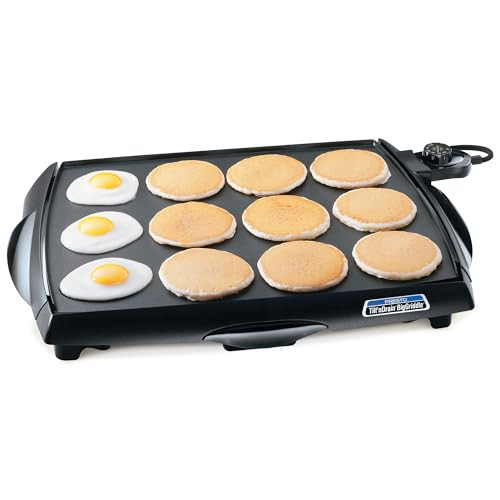 Presto 07046 Tilt 'n Drain Big Griddle Cool-Touch Electric Griddle - Black New