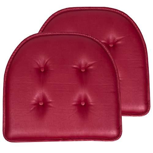 Sweet Home Collection Chair Cushion Memory Foam Pads Tufted 2 Count B07Y2RBRJZ New
