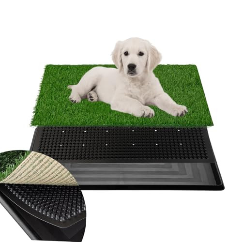 Artificial Dog Grass Pad with Tray for Potty 16x20 inches Strong Absorbency New
