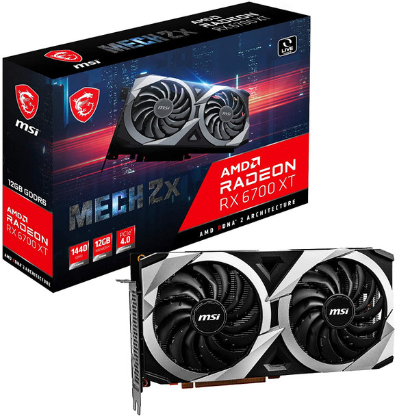 MSI Gaming Radeon RX 6700 XT 12GB Graphics Card RX 6700 XT MECH 2X 12G