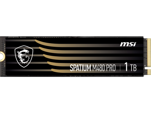 MSI SPATIUM M480 PRO PCIe 4.0 NVMe M.2 1TB PCI-Express 4.0 x4, NVMe 1.4 3D NAND