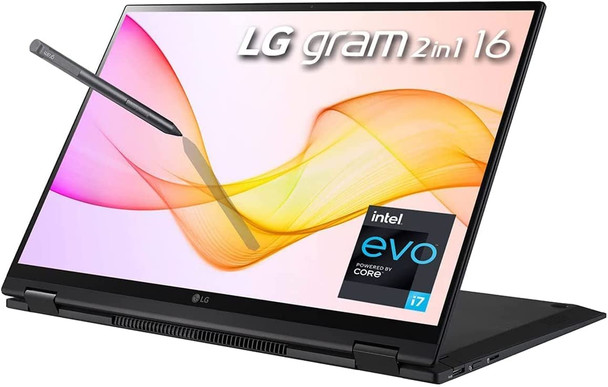 LG GRAM 16" 2560X1600 TOUCH I7-1165G7 16GB 512GB SSD Stylus 16T90P-K.AAE7U1
