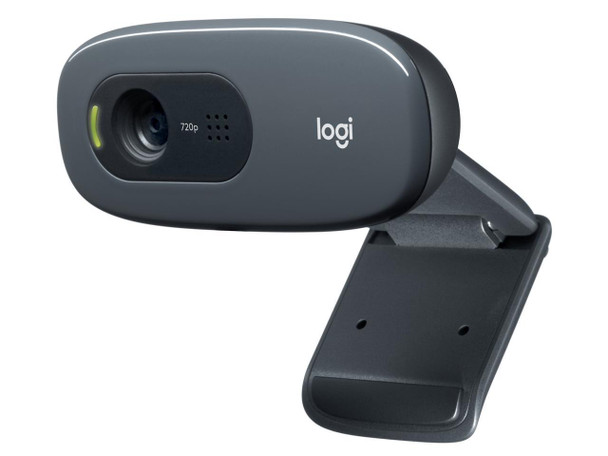 Logitech C270 HD Webcam, HD 720p, Widescreen HD Video Calling, HD Light