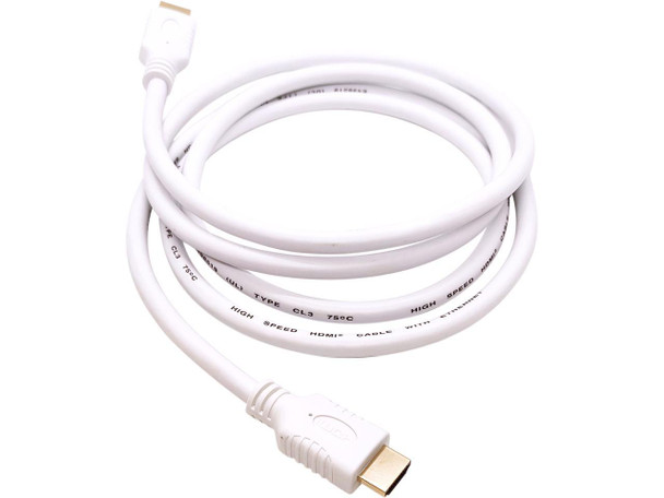 Nippon Labs 4K HDMI Cable 6 ft. - White HDMI 2.0 Cable, Supports 1080p, 3D,