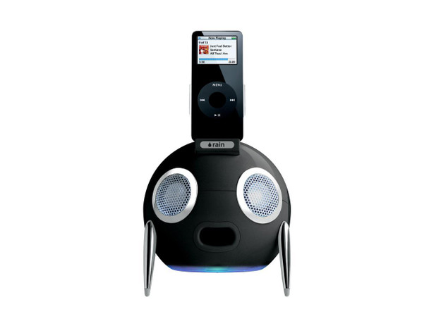 rain iWoofer 2.1 Speaker System w/ FM Radio for iPod Nano (Black) Model 10053 rain iWoofer 2.1 Speaker System w/ FM Radio for iPod Nano (Black) Model 10053