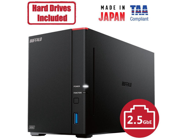 BUFFALO LinkStation 720 2-Bay Professional Network Storage 16TB (2x8TB) with