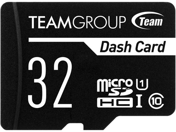 TEAMGROUP Dash Card 32GB for Dash Cam MicroSDHC UHS-I U1 High Compatibility