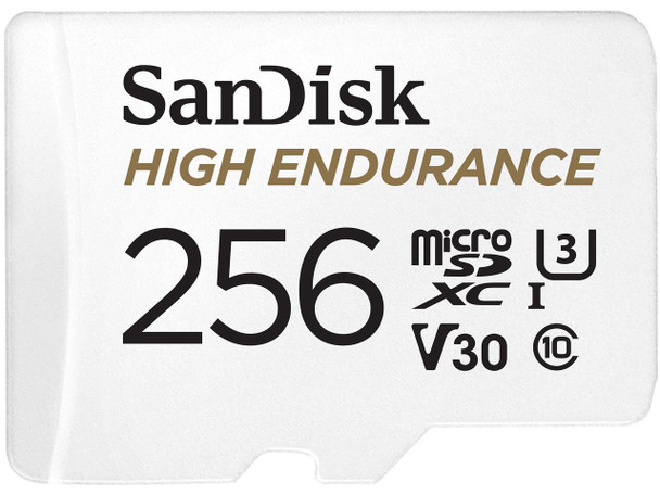SanDisk 256GB High Endurance Video microSDXC Card with Adapter for Dash