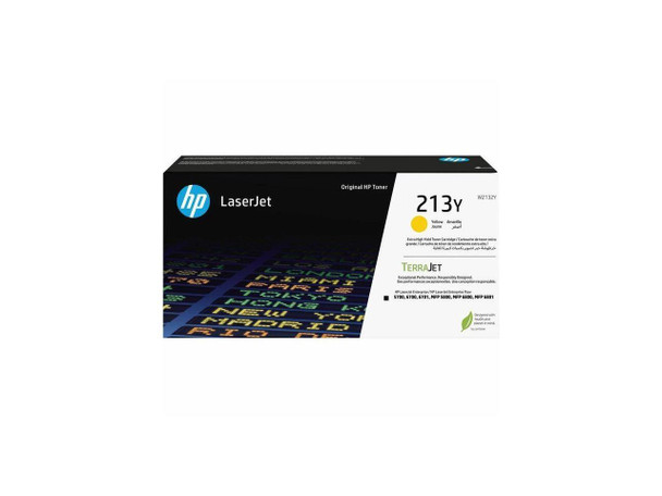 HP 213Y Extra High Yield Yellow Original LaserJet Toner Cartridge, ~12,000