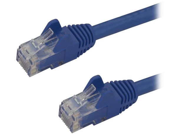 StarTech N6PATCH4BL 4 ft. Blue Cat6 Patch Cable with Snagless RJ45 Connectors -