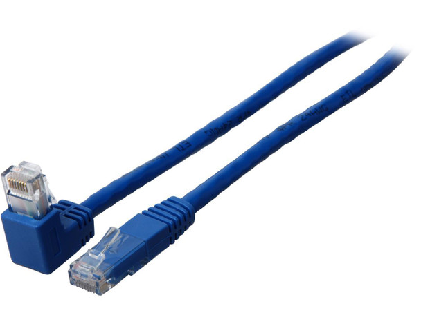 TRIPP LITE N204-010-BL-DN 10 ft. Cat 6 Blue Gigabit Right Angle Down to Straight