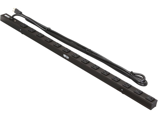 Tripp Lite PDUV15 Basic 0U 120V 15A 15.0 Feet Single-Phase PDU NEMA 5-15R