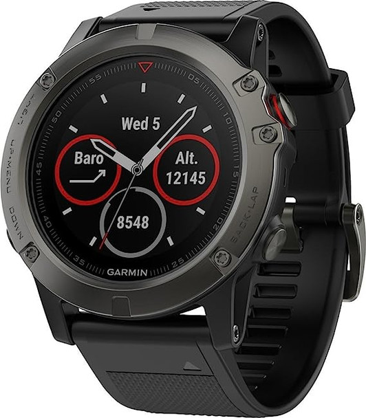 Garmin Fenix 5X GPS Sport Watch 010-01733-00 - Slate Gray Sapphire/Black