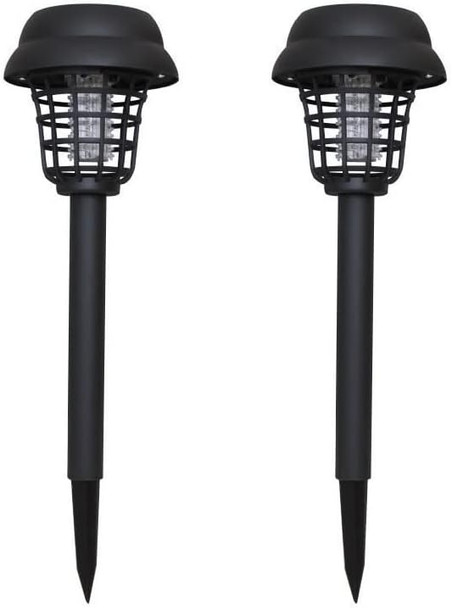 Solar Mosquito Repellent Mosquito Zapper Killer Waterproof Lamp Repellent 2Pack