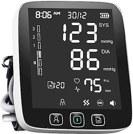 LAZLE Blood Pressure Monitor Automatic Upper Arm Machine JPD-HA101 - White