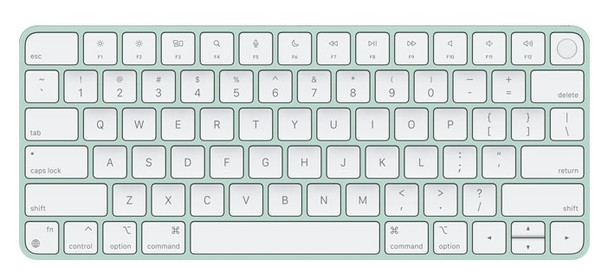 Apple Green Magic Keyboard Touch ID Wireless Bluetooth Genuine - GREEN