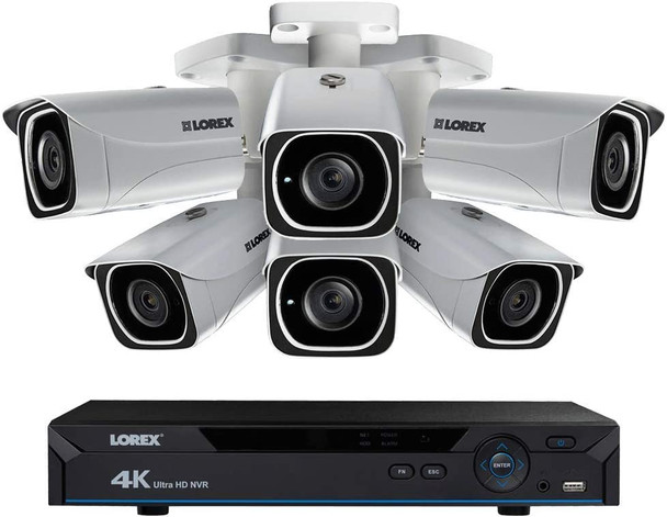 Lorex 4K UHD 2TB Wired Network Security System Color Night Vision Black LNR6826K