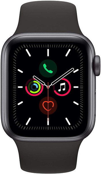 APPLE WATCH 5 GPS 40mm SPACE GRAY ALUMINUM CASE WITH BLACK SPORT BAND