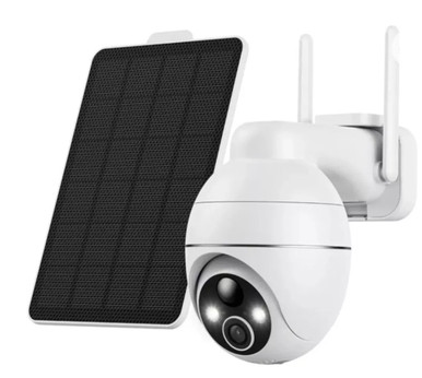 SEHMUA Wireless Pan-Tilt Security Camera with 355° Auto Tracking Solar ...