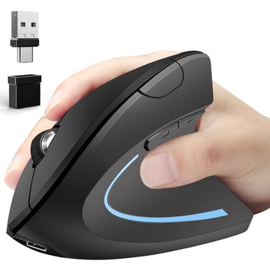 NEISES ERGONOMIC MOUSE WIRELESS BLUETOOTH VERTICAL MOUSE THREE-MODE ...