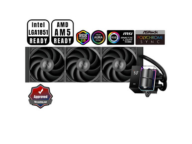 PCCOOLER CPS DS360 AIO CPU Liquid Cooler, 360mm Radiator, 310W TDP ...