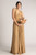 Luxe Satin Ballgown Multiway Infinity Dress in Gold